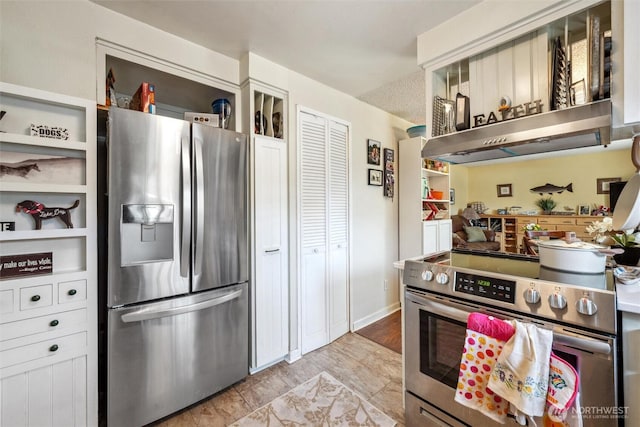 5418 Nootka Loop, Blaine, WA 98230 - kitchen with appliances with stainless steel finishes and open shelves