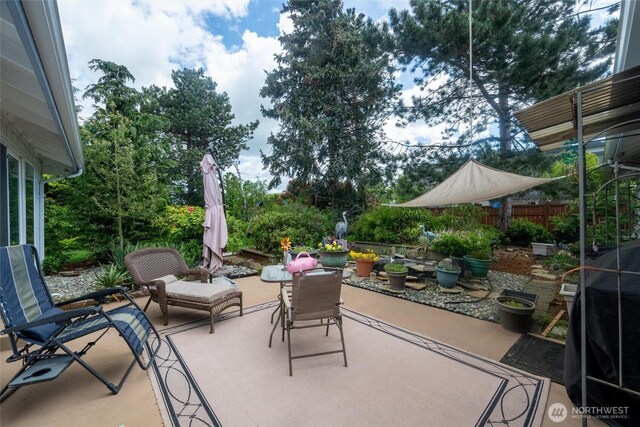 5418 Nootka Loop, Blaine, WA 98230 - view of patio featuring fence