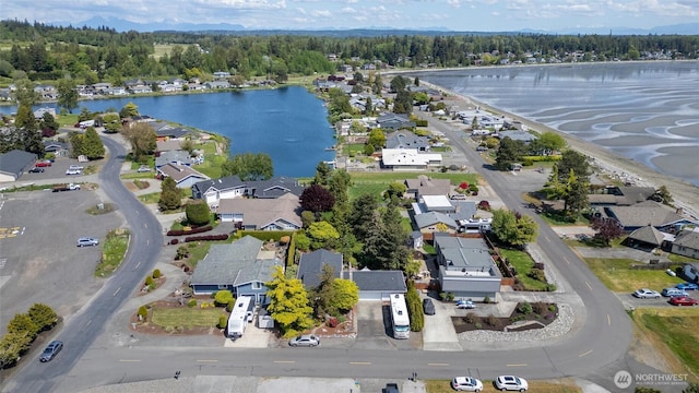 5418 Nootka Loop, Blaine, WA 98230 - aerial view of residential area featuring a large body of water