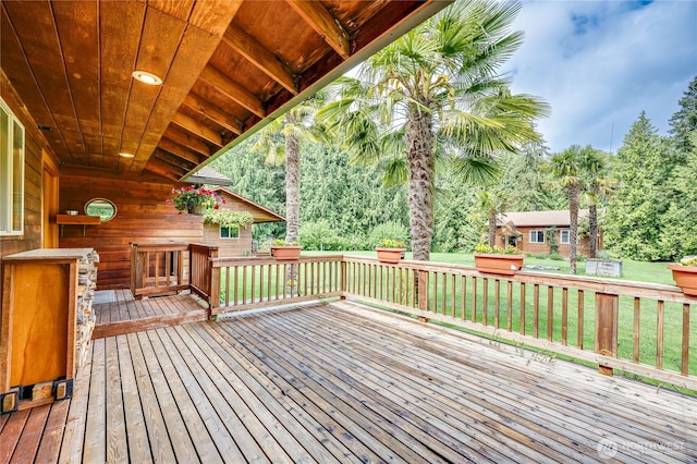 37611 Hansville Rd NE, Hansville, WA 98340 - deck featuring a yard