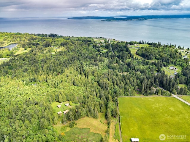 37611 Hansville Rd NE, Hansville, WA 98340 - aerial view of a nearby body of water and a forest