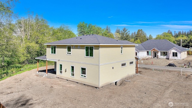 view of back of property