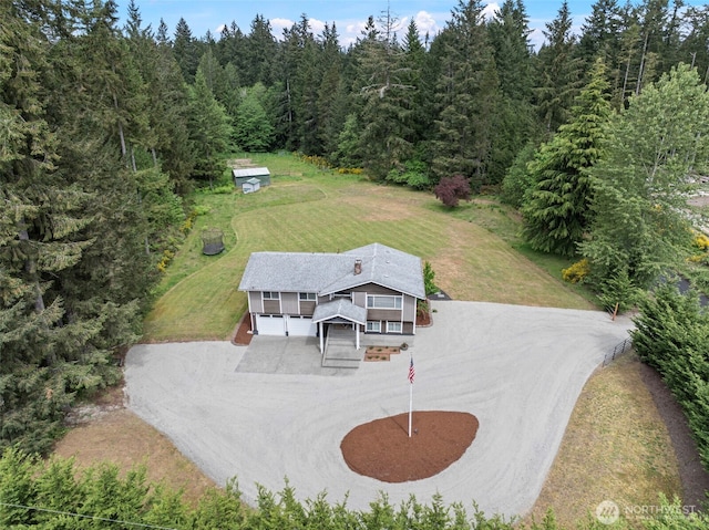 aerial view of property and surrounding area