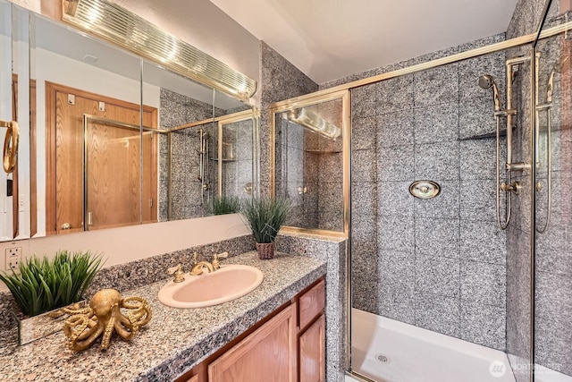 2545 NE 204th St, Shoreline, WA 98155 - bathroom featuring a shower stall and vanity