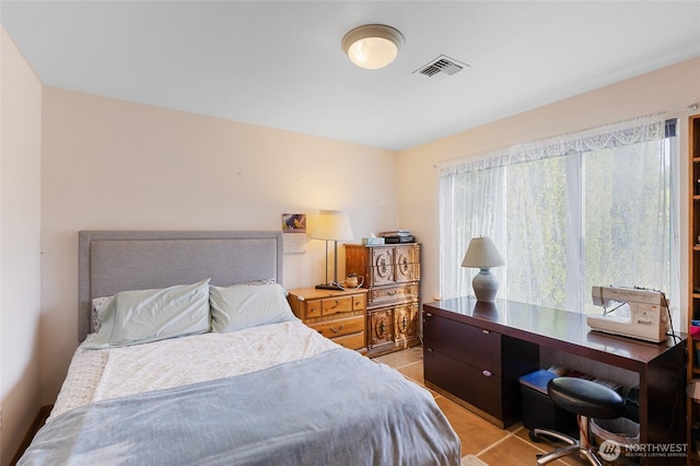 20501 Delta Rd NW, Soap Lake, WA 98851 - bedroom featuring light tile patterned floors and a desk