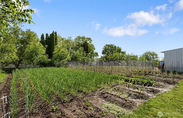 20501 Delta Rd NW, Soap Lake, WA 98851 - view of yard featuring a vegetable garden and fence
