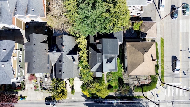 aerial view of residential area