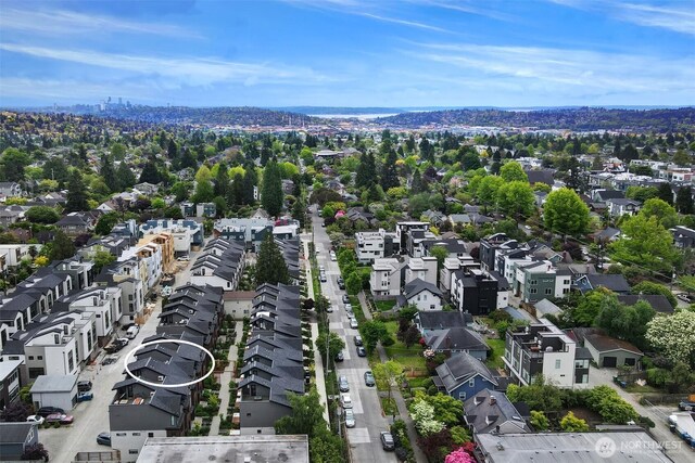 aerial view of residential area
