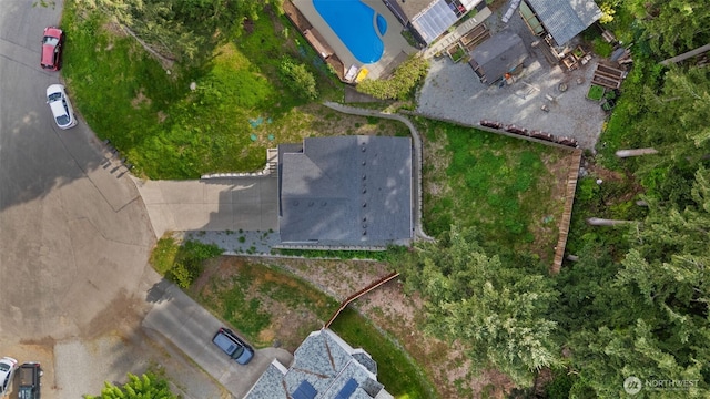 19013 63rd St E, Lake Tapps, WA 98391 - aerial view of a pool area