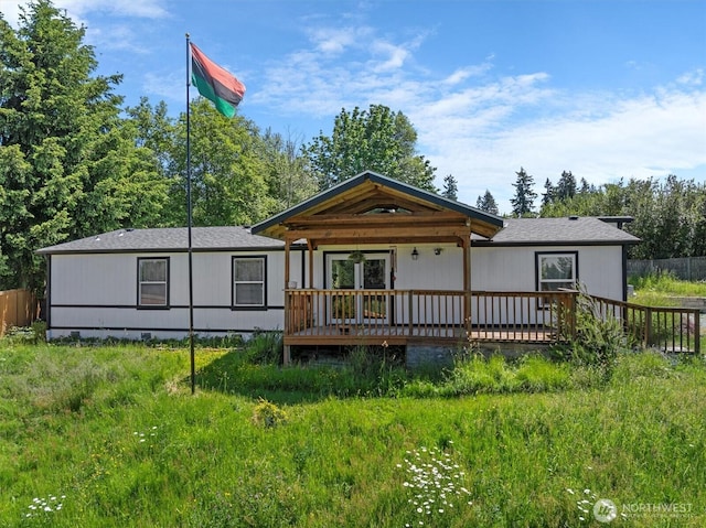 9904 237th Street Ct E, Graham, WA 98338 - view of front of home with a deck and crawl space