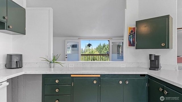 9904 237th Street Ct E, Graham, WA 98338 - kitchen featuring green cabinetry