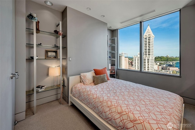 715 2nd Ave Unit 1801, Seattle, WA 98104 - bedroom with carpet flooring and a view of city