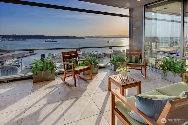 715 2nd Ave Unit 1801, Seattle, WA 98104 - balcony featuring a water view