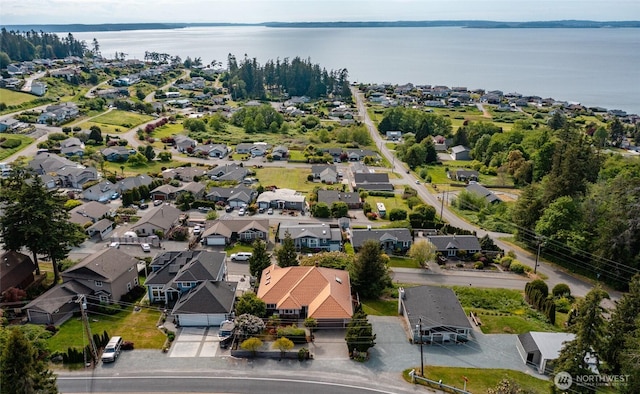 987 NW Camano Dr, Camano Island, WA 98282 - aerial view of residential area featuring a large body of water