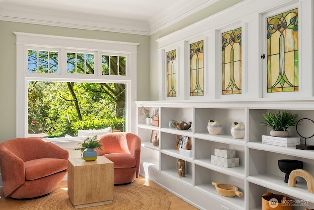 sunroom with plenty of natural light