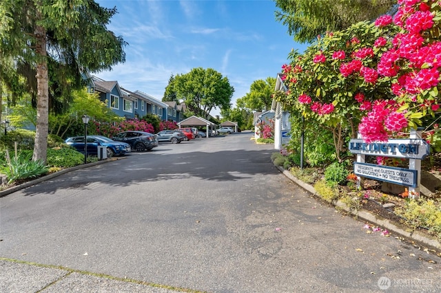 12724 NE 144th St Unit E-104, Kirkland, WA 98034 - view of road with a residential view, curbs, and street lights