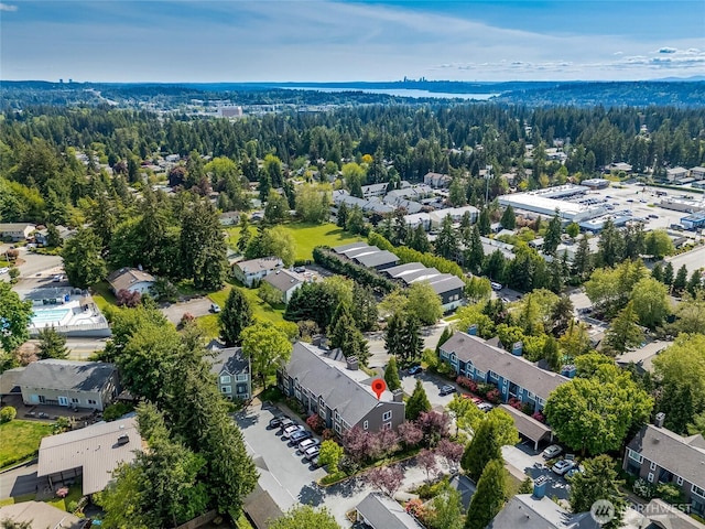 12724 NE 144th St Unit E-104, Kirkland, WA 98034 - aerial perspective of suburban area with a forest