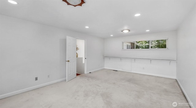 1734 Ilwaco Ave NE, Renton, WA 98059 - spare room with recessed lighting, baseboards, and carpet flooring