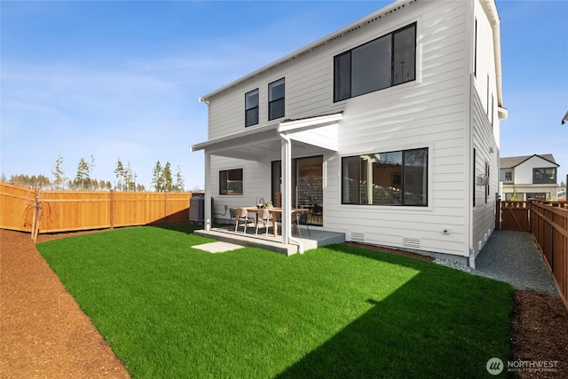 20304 154th St E Unit 15, Bonney Lake, WA 98391 - back of property featuring a patio area and cooling unit