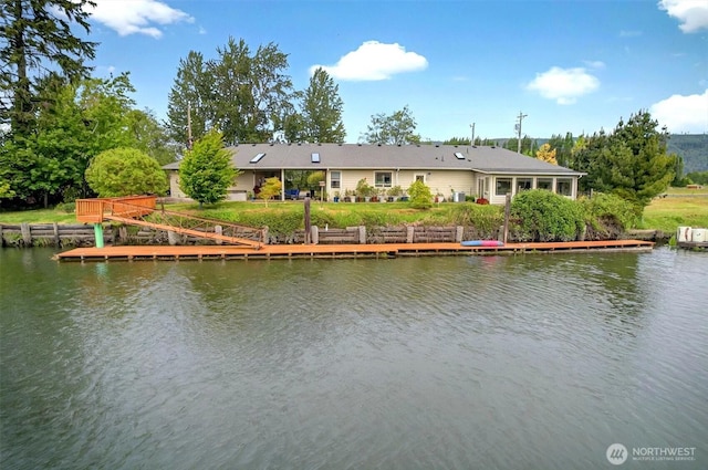 45 N Welcome Slough Rd, Cathlamet, WA 98612 - rear view of house featuring a water view