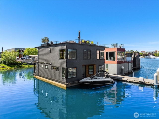 2821 Fairview Ave E Unit 5, Seattle, WA 98102 - view of pool with a water view and a boat dock