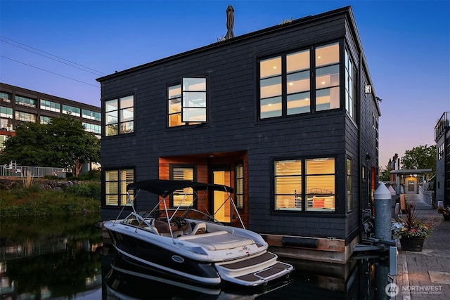 2821 Fairview Ave E Unit 5, Seattle, WA 98102 - view of back of house at dusk