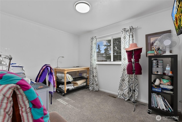 2313 N 19th Pl, Mount Vernon, WA 98273 - misc room with crown molding, carpet, and baseboards