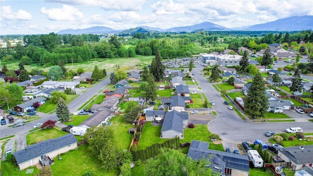 2313 N 19th Pl, Mount Vernon, WA 98273 - aerial view of residential area with mountains