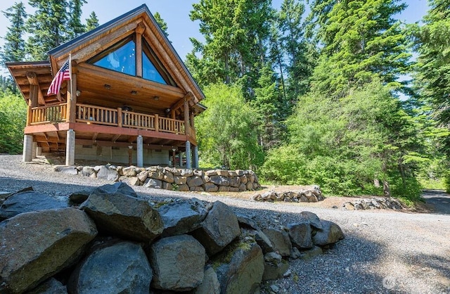 20 Skull Springs Rd, Cle Elum, WA 98922 - rear view of house featuring a wooden deck