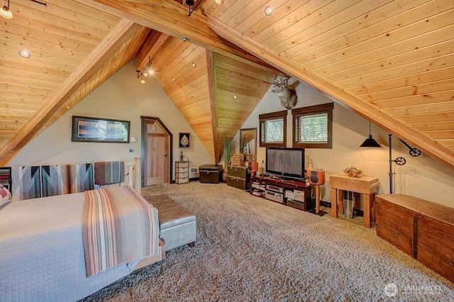 20 Skull Springs Rd, Cle Elum, WA 98922 - bedroom featuring wood ceiling and carpet floors