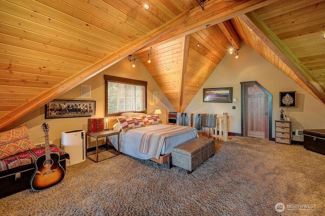 20 Skull Springs Rd, Cle Elum, WA 98922 - bedroom with wooden ceiling, carpet, and baseboards
