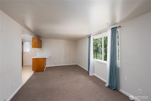 766 120th St S Unit A & B, Tacoma, WA 98444 - unfurnished living room featuring light carpet, healthy amount of natural light, and baseboards