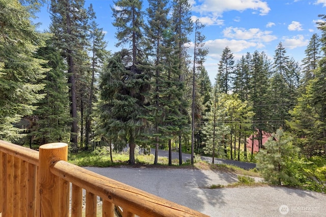 2677 Sumac Ln, Leavenworth, WA 98826 - deck featuring a forest view
