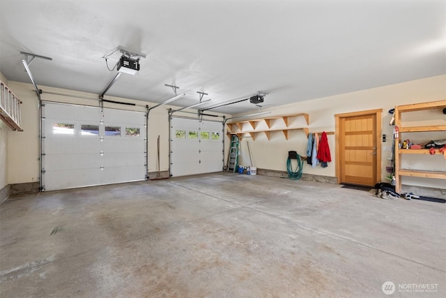 2677 Sumac Ln, Leavenworth, WA 98826 - garage featuring a garage door opener