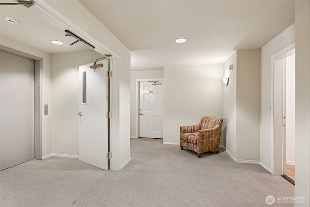 430 SW 156th St Unit 204, Burien, WA 98166 - corridor with carpet floors, baseboards, and recessed lighting