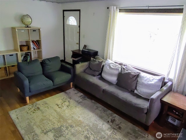 14818 5th Ave NE, Shoreline, WA 98155 - living room with wood finished floors