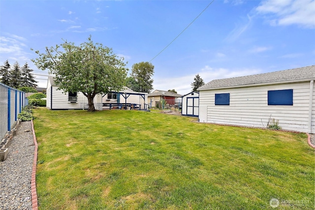 1811 S Sprague Ave, Tacoma, WA 98405 - view of yard featuring a shed, an outdoor structure, and a gazebo
