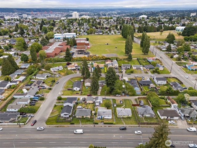 1811 S Sprague Ave, Tacoma, WA 98405 - aerial overview of property's location featuring nearby suburban area