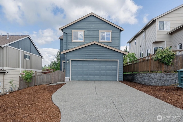27815 NE 148th Ln, Duvall, WA 98019 - view of front facade featuring concrete driveway, a garage, and fence