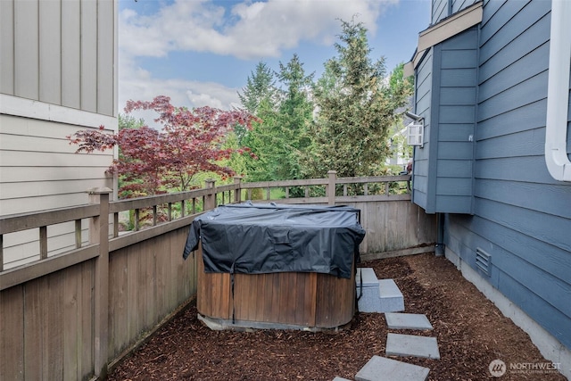 27815 NE 148th Ln, Duvall, WA 98019 - view of patio with a covered hot tub, area for grilling, and fence