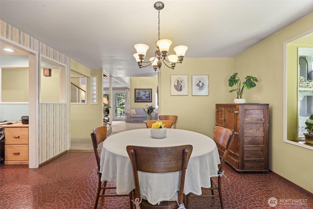 27428 97th Ave SW, Vashon, WA 98070 - dining area with a chandelier