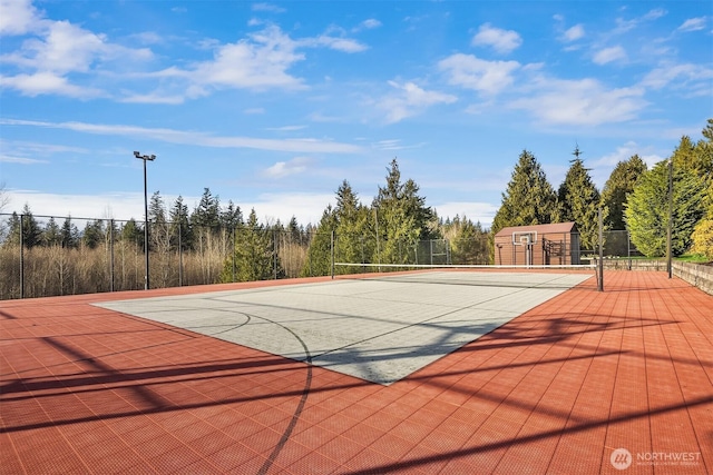 30404 44th Ave NW, Stanwood, WA 98292 - view of tennis court with community basketball court and fence