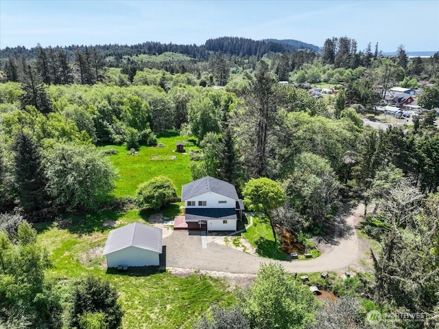1405 33rd St, Seaview, WA 98644 - view from above of property featuring a forest