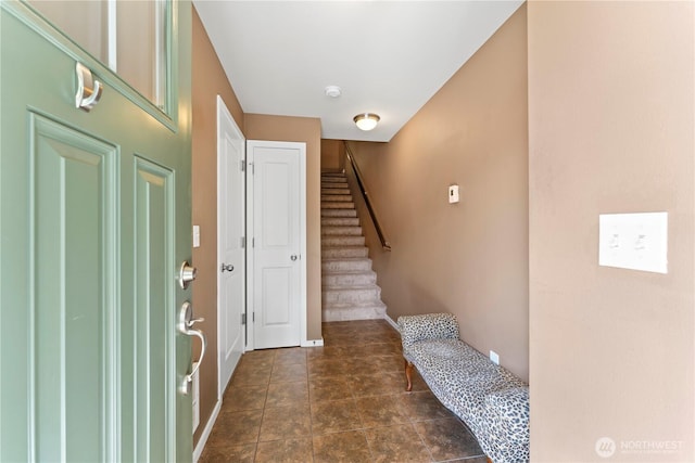 16404 1st Dr SE, Bothell, WA 98012 - entryway featuring baseboards and stairs