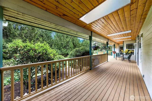 8368 Birdsview Meadows Ln, Concrete, WA 98237 - view of wooden deck