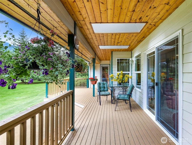 8368 Birdsview Meadows Ln, Concrete, WA 98237 - wooden porch with a lawn