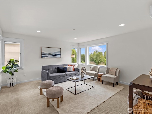667 17th Ave NW, Issaquah, WA 98027 - living room with carpet, recessed lighting, and baseboards