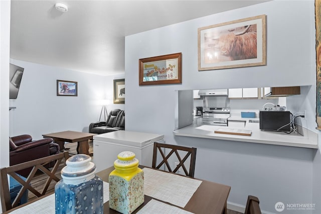 view of dining space