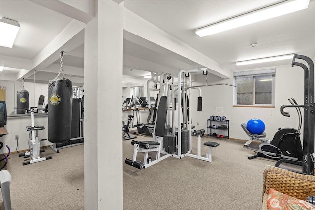 view of workout area