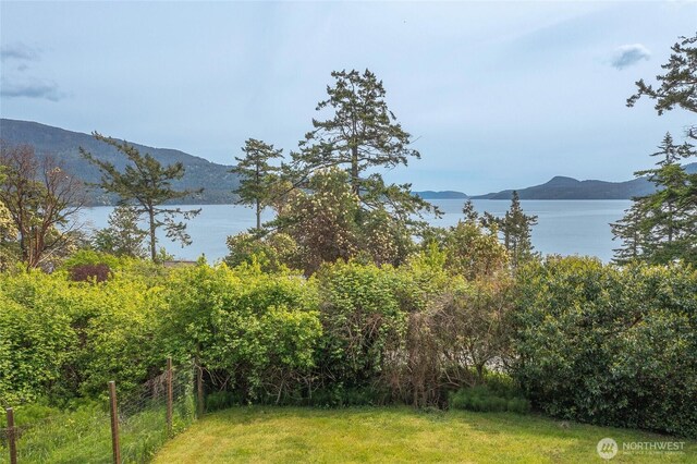 55 Langell Ln, Orcas Island, WA 98245 - water view with a mountainous background